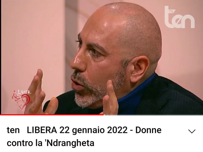 Intervista su TEN, canale 10 dtt Calabria, programma Libera, 22 gennaio 2022. Il tema dell'incontro: donne e mafia. 
Link: https://youtu.be/c-5wMYBpZX4